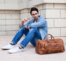 sac en cuir voyage homme