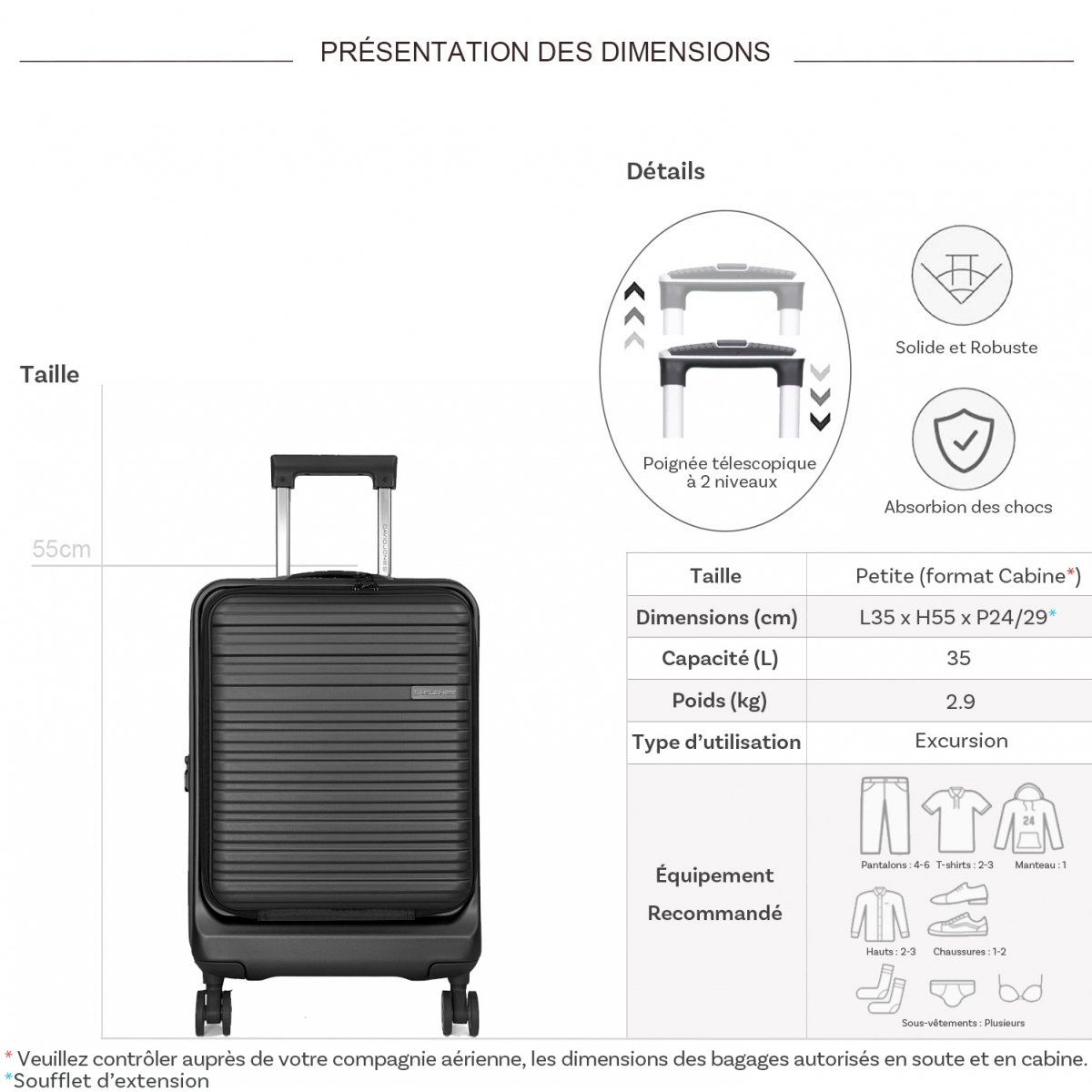 valise cabine en promo